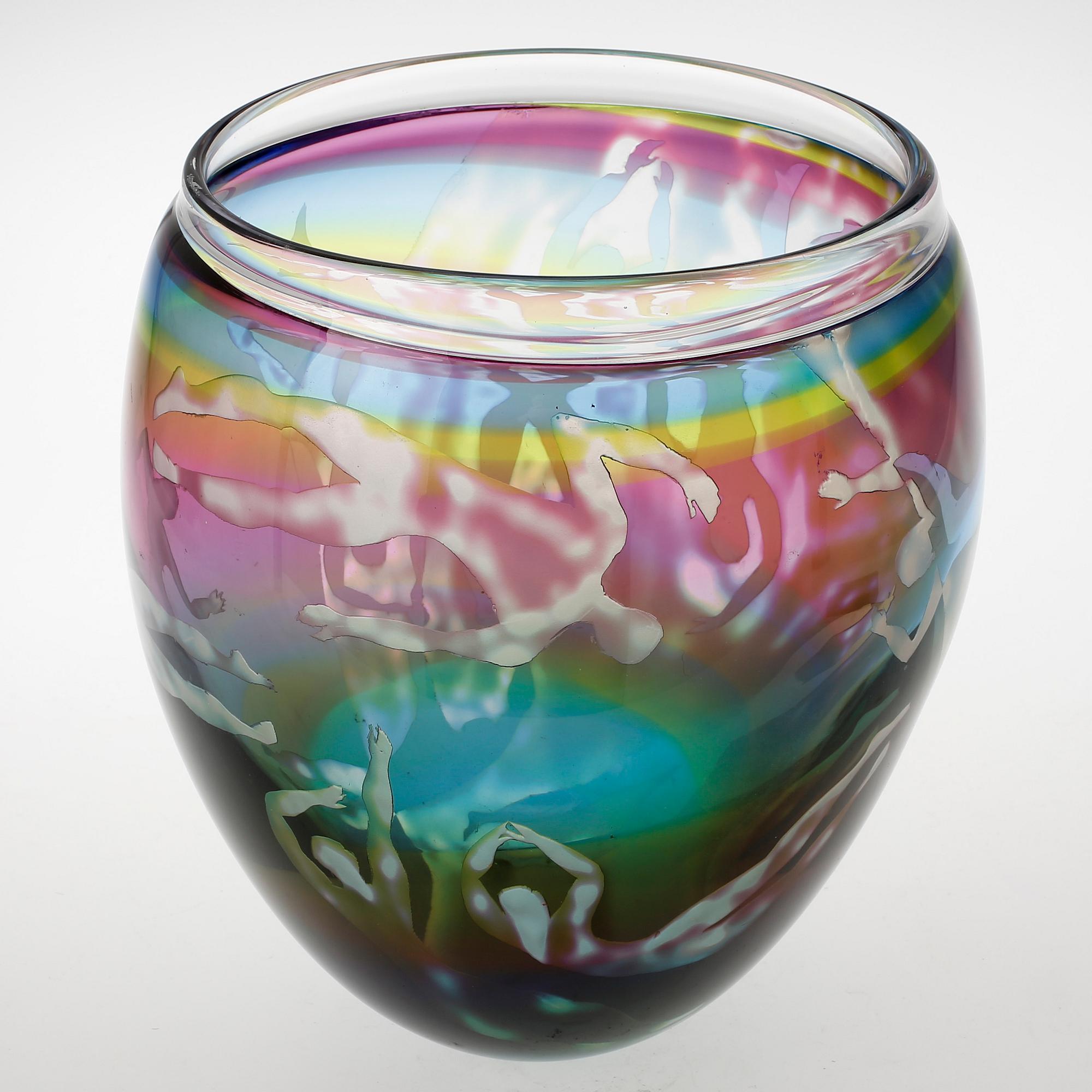 VAS, glas, Maja Cunningham, Erikshyttan. Signerad.