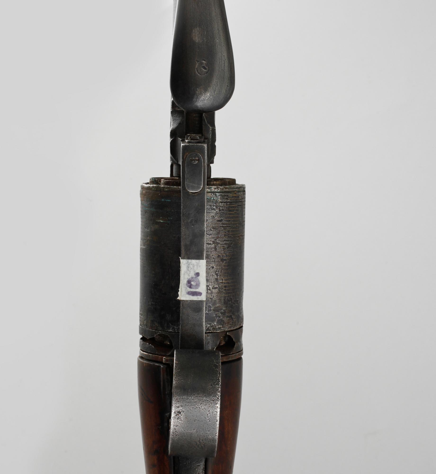 A revolving rifle, third quarter of the 19th century.