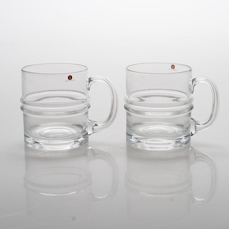 Timo Sarpaneva, ölstop, 28 st, "Droppring", 2054/55, Iittala, i originalaskar.