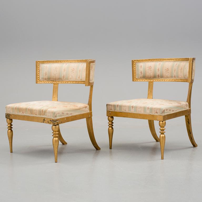 STOLAR, ett par, sengustavianska, 1800-talets början.