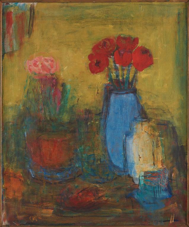 Carl Kylberg, "Blommor på bord".