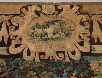 A tapestry, "A Verdure", tapestry weave, ca 286-293 x  313-322 cm, Flanders, the 17th century.