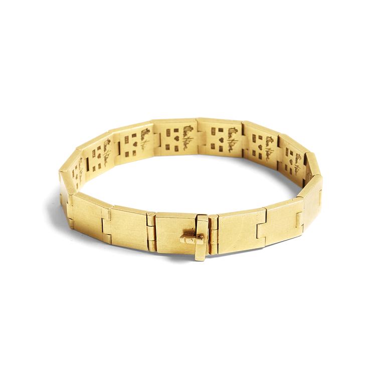 WIWEN NILSSON, armband, Lund 1965, 18k.