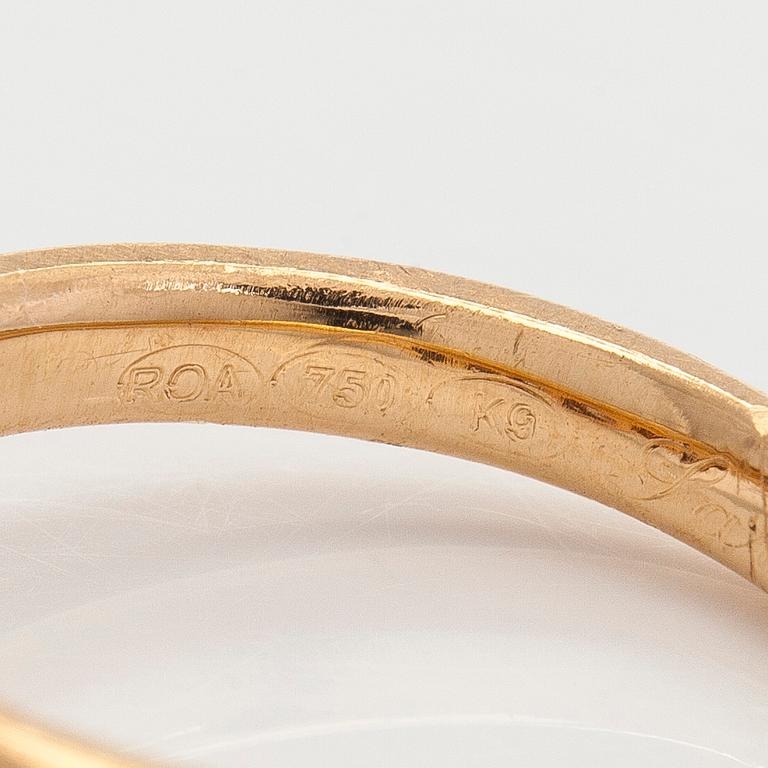 Ring, 18K guld, briljantslipade diamanter, Kultasepät Andreasen,  2011 .