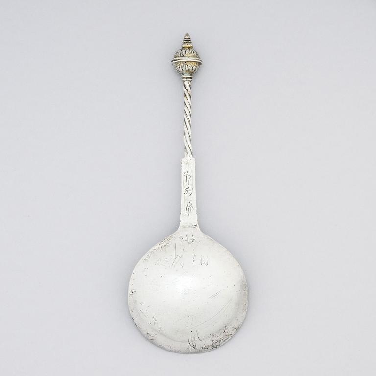 Sked, silver, sannolikt Skandinavien, 1700-tal, saknar stämplar.