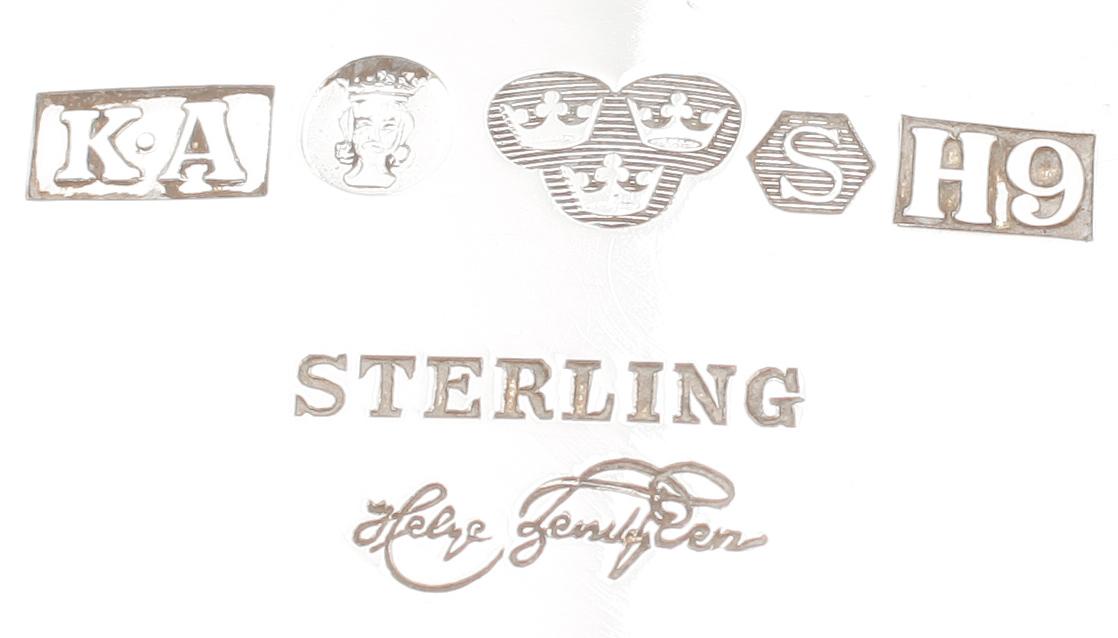 BÄGARE, sterlingsilver, Helge Lundgren, K Andersson, Stockholm 1958. Vikt ca 332 g.