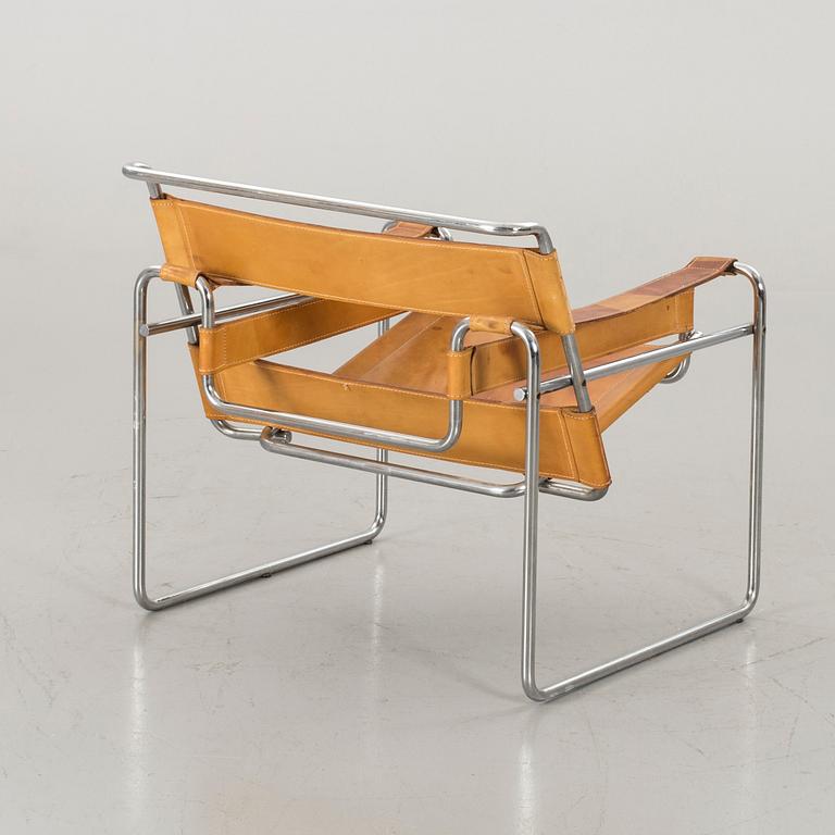 MARCEL BREUER, fåtölj, "Wassily", Gavina, 1900-talets andra hälft.