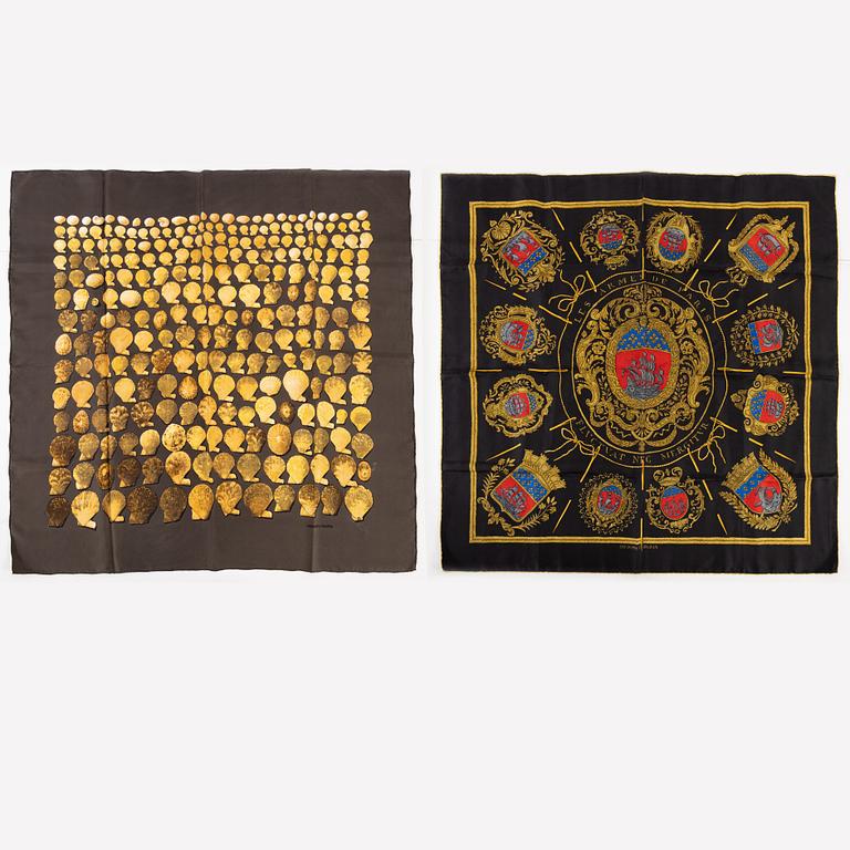 Hermès, scarves, 2 st.