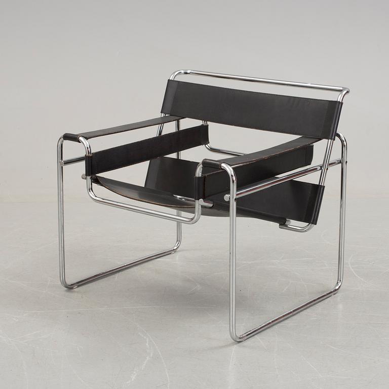 A "Wassily" chair by Marcel Breuer, Gavina, 1970s.