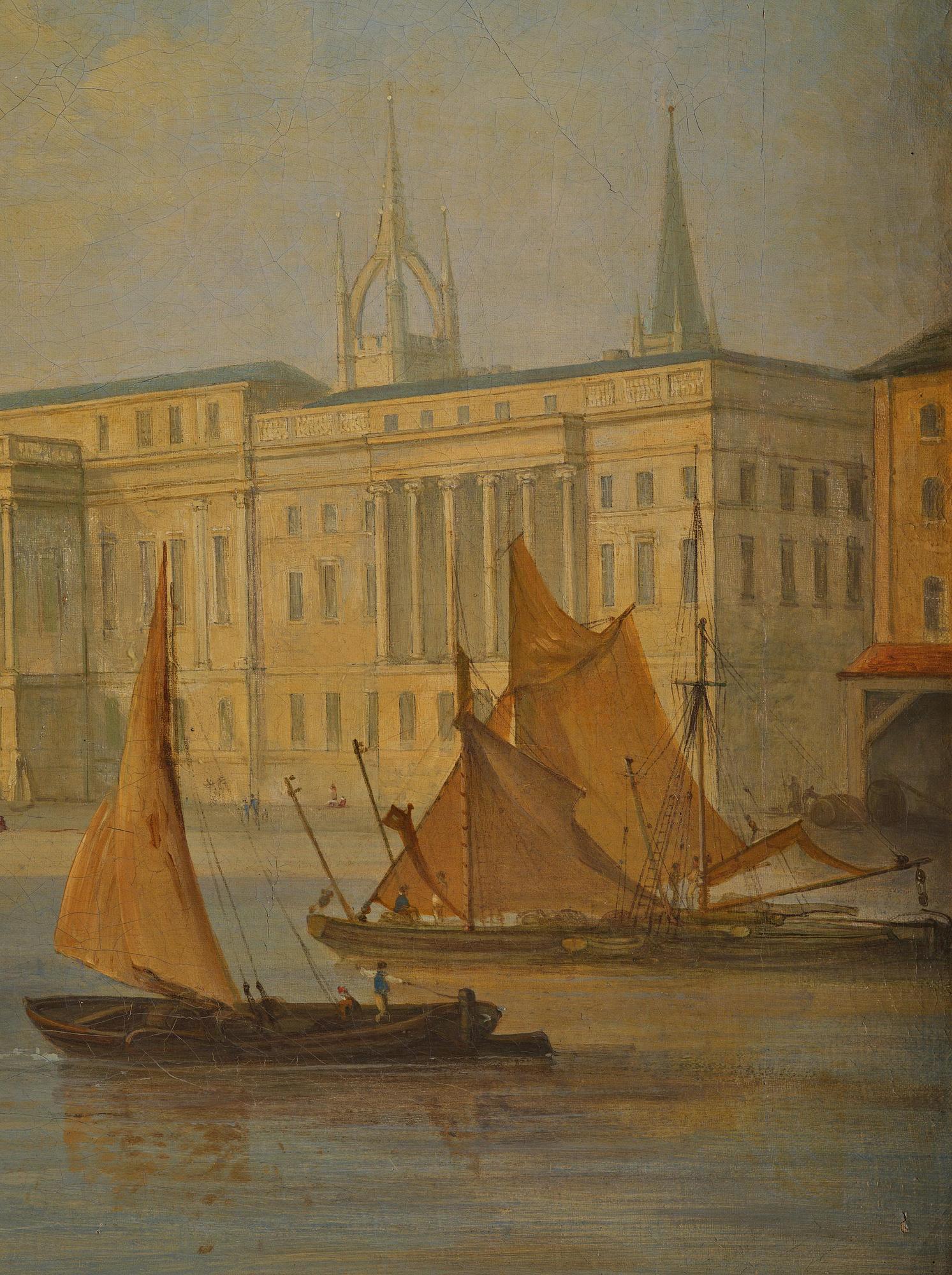 Thomas Sautelle Roberts, attributed to, "The new custom house.".