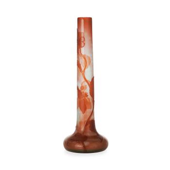 299. An Emile Gallé Art Nouveau 'firepolished' cameo glass vase, France.