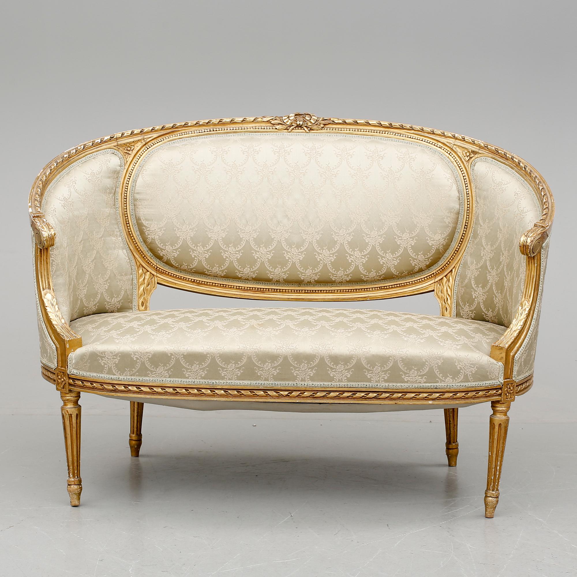 SOFFA, sk badkarsmodell, gustaviansk stil, tidigt 1900-tal.