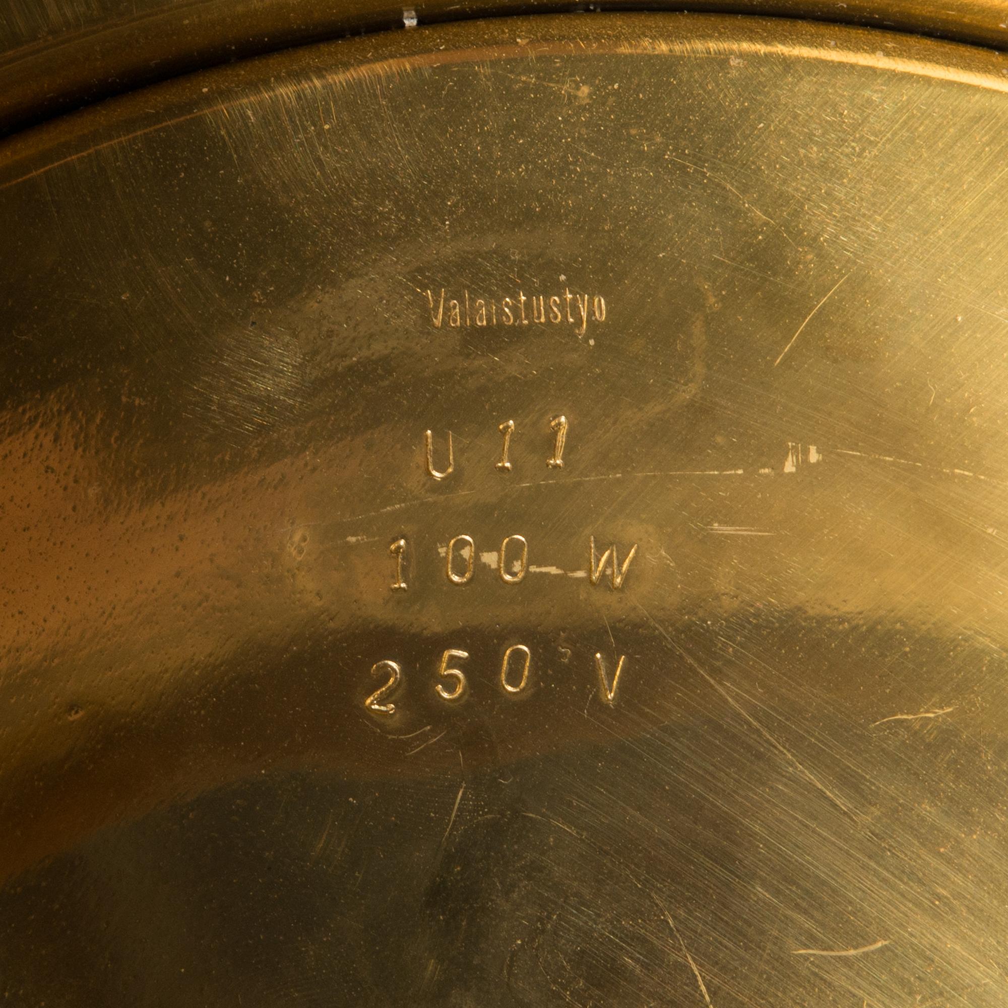 Alvar Aalto, a 'U11' ceiling light for Valaistustyö.