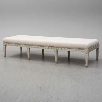 A circa 2000 Gustavian style bench.