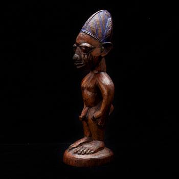 SKULPTUR, Ibeji-tvillingstaty, Nigerien, Yoroba-folk, 1900-tal.