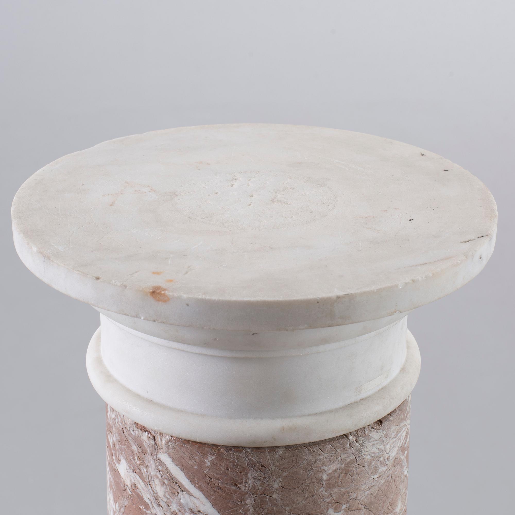 PIEDESTAL, marmor, 1900-tal.
