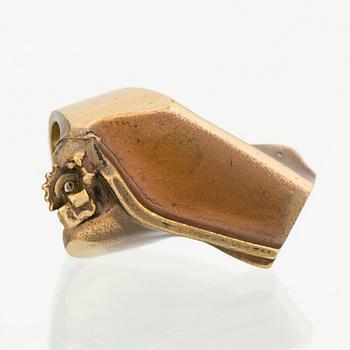 BJÖRN WECKSTRÖM, RIIPUS, RANNEKORU ja SORMUS, tulipronssia. Lapponia 1970-luku.