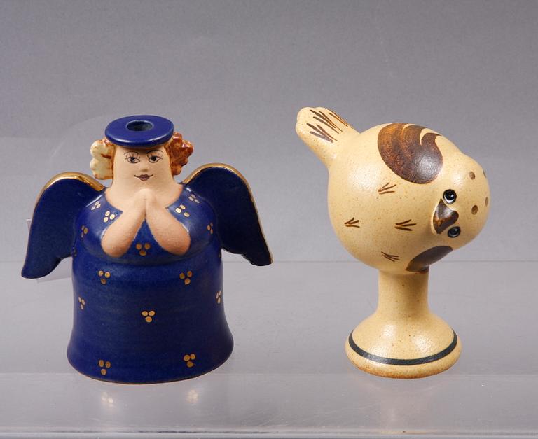 FIGURINER, 2 st, stengods, Lisa Larson, Gustavsberg.