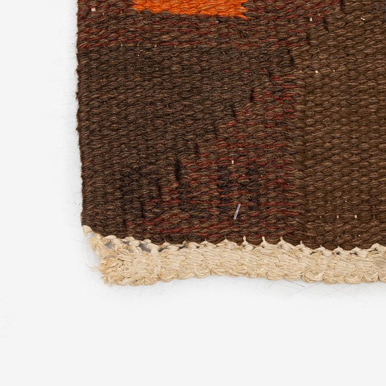 Margareta Grandin-Nettles, a carpet, flat weave, c. 278 x 275 cm, signed GLH MG.