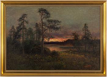 SEVERIN NILSON, olja på duk, signerad.