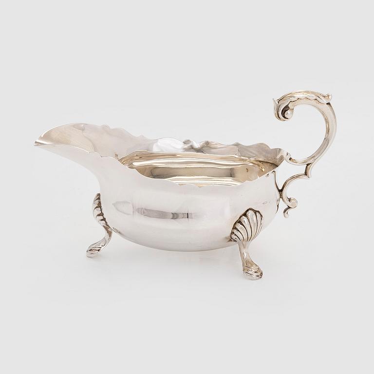 Såsbåt, sterling silver, Henry Hodson Plante, London England 1922.