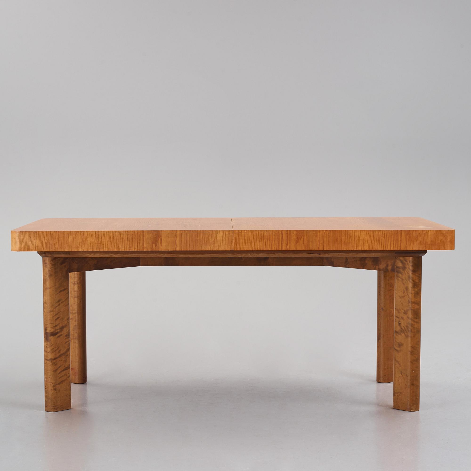 Axel Einar Hjorth, a special commissioned dining table, "Birka", Nordiska Kompaniet, Sweden 1930s.