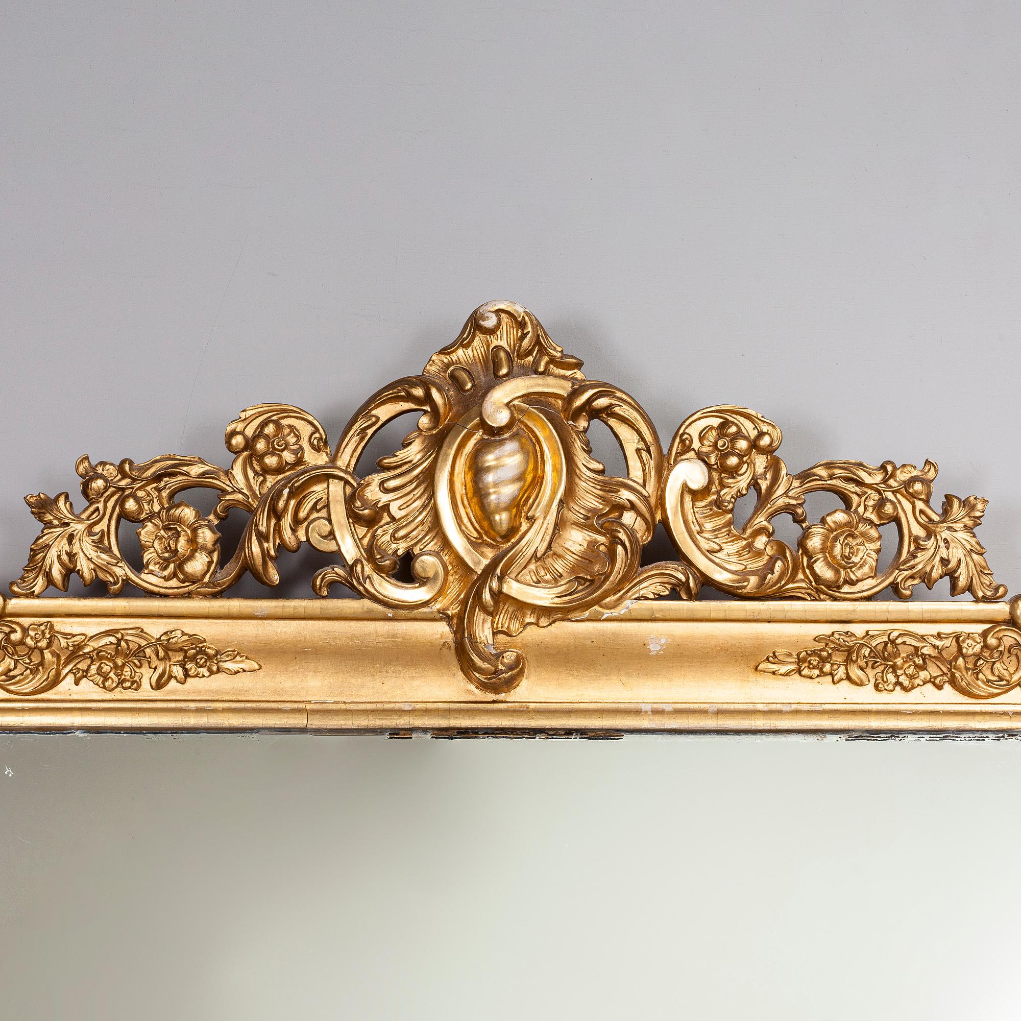 A late 19th century neo-rococo mirror.