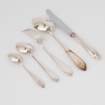 Cutlery service, 60 pieces, silver, "Vasa", GAB, Stockholm, 1980s-90s.