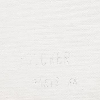 GÖRAN FOLCKER, olja på duk, sign, dat Paris 68.