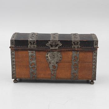 A Swedish baroque chest, circa 1700.