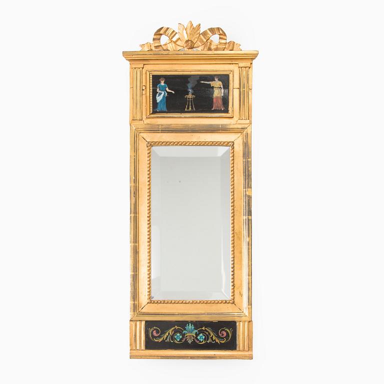 Mirror, Gustavian style, 19th century.