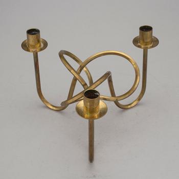 LJUSSTAKE, mässing, "Vänskapsknuten", Josef Frank, Svenskt Tenn.