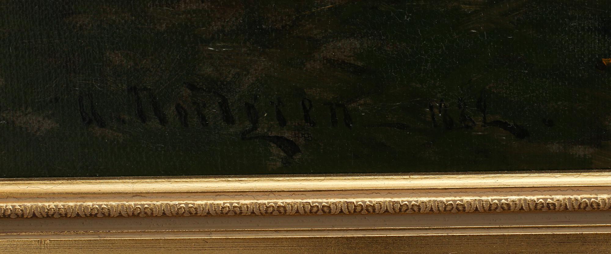 AXEL NORDGREN, olja på duk, signerad och daterad 1882.