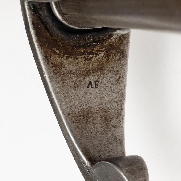 Saber, Swedish, 1831 artillery pattern, with scabbard.