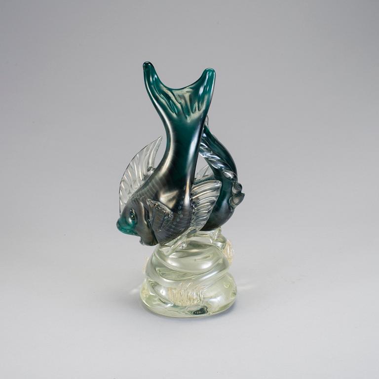 FIGUR, glas, möjligen Murano, 1900-talets mitt.