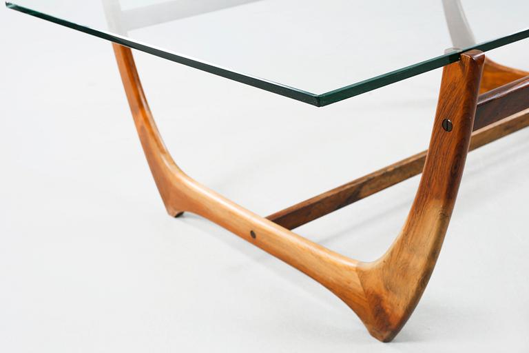 A sofa table, designed by factory architectural office after Nils Ward, Wards Atelièer AB, approx 1965.