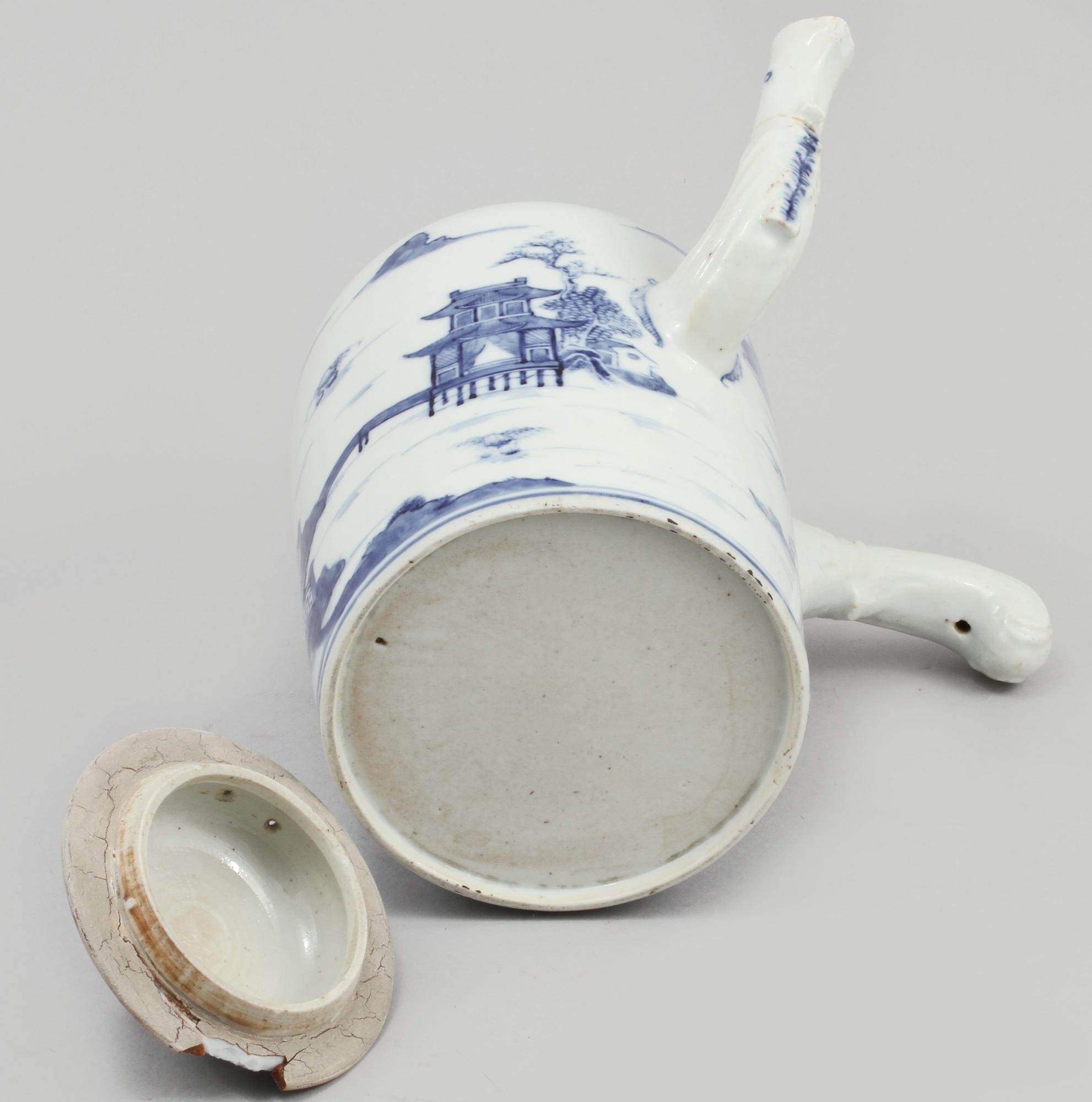 KAFFEKANNA, porslin, Kina, 1700-tal.