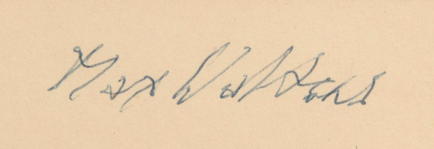 Max Walter Svanberg, serigraph with gold, signed dated and numbered 57 17/200.