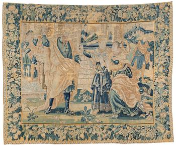 339. Vävd tapet, gobelängteknik, ca 256 x 313 cm, 1600-talets andra hälft.