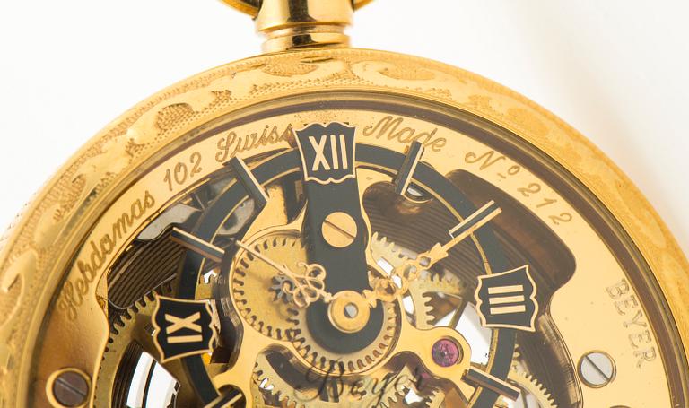 HEBDOMAS, 8 days, taskukello, 50 mm.