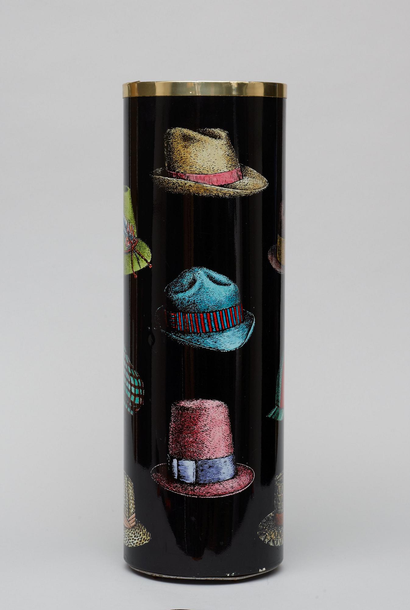 A Piero Fonasetti umbrella stand, Milan, Italy.