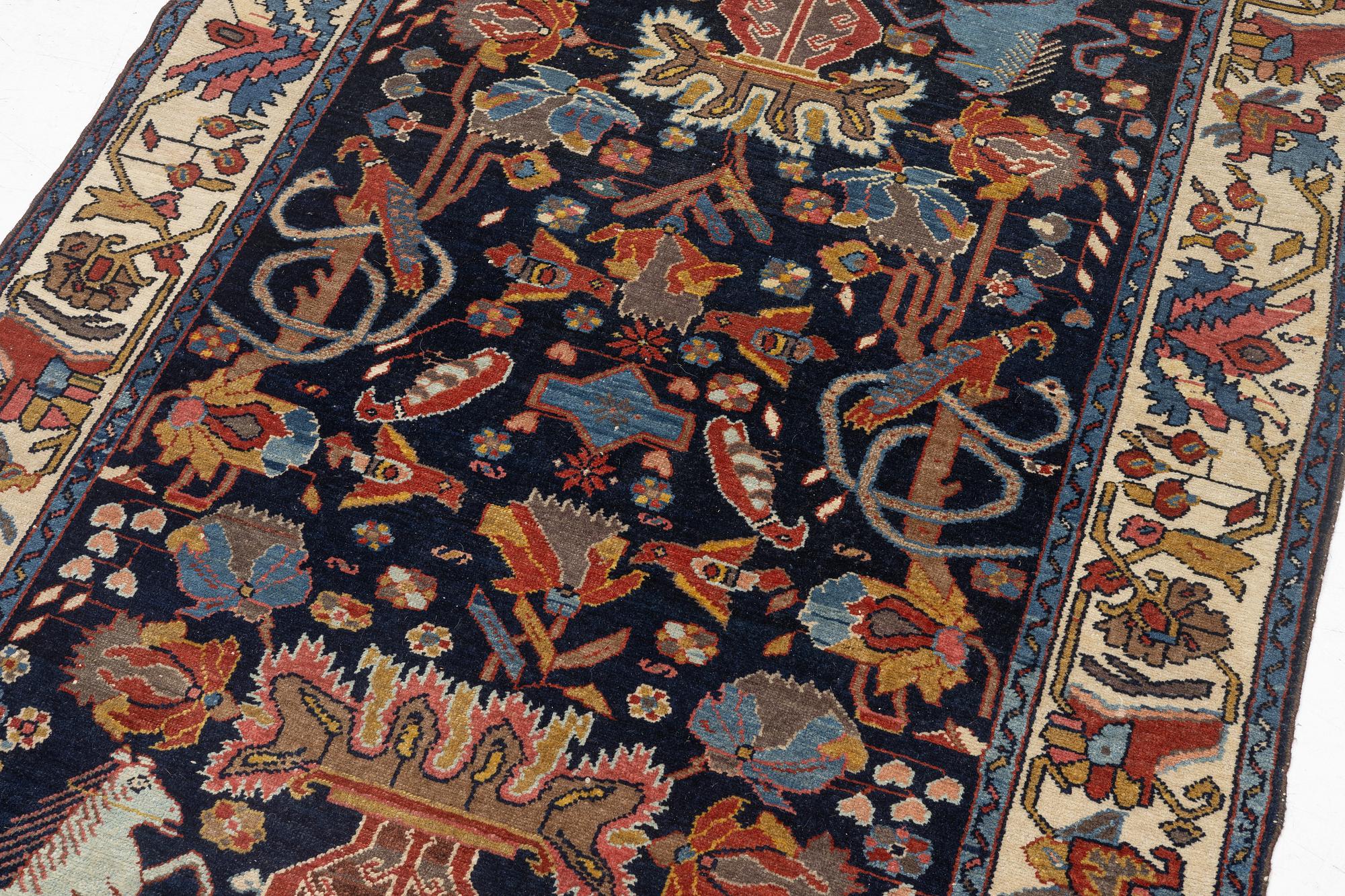 An antique Hamadan rug Northwest Persia (Iran), c. 190 x 140 cm.