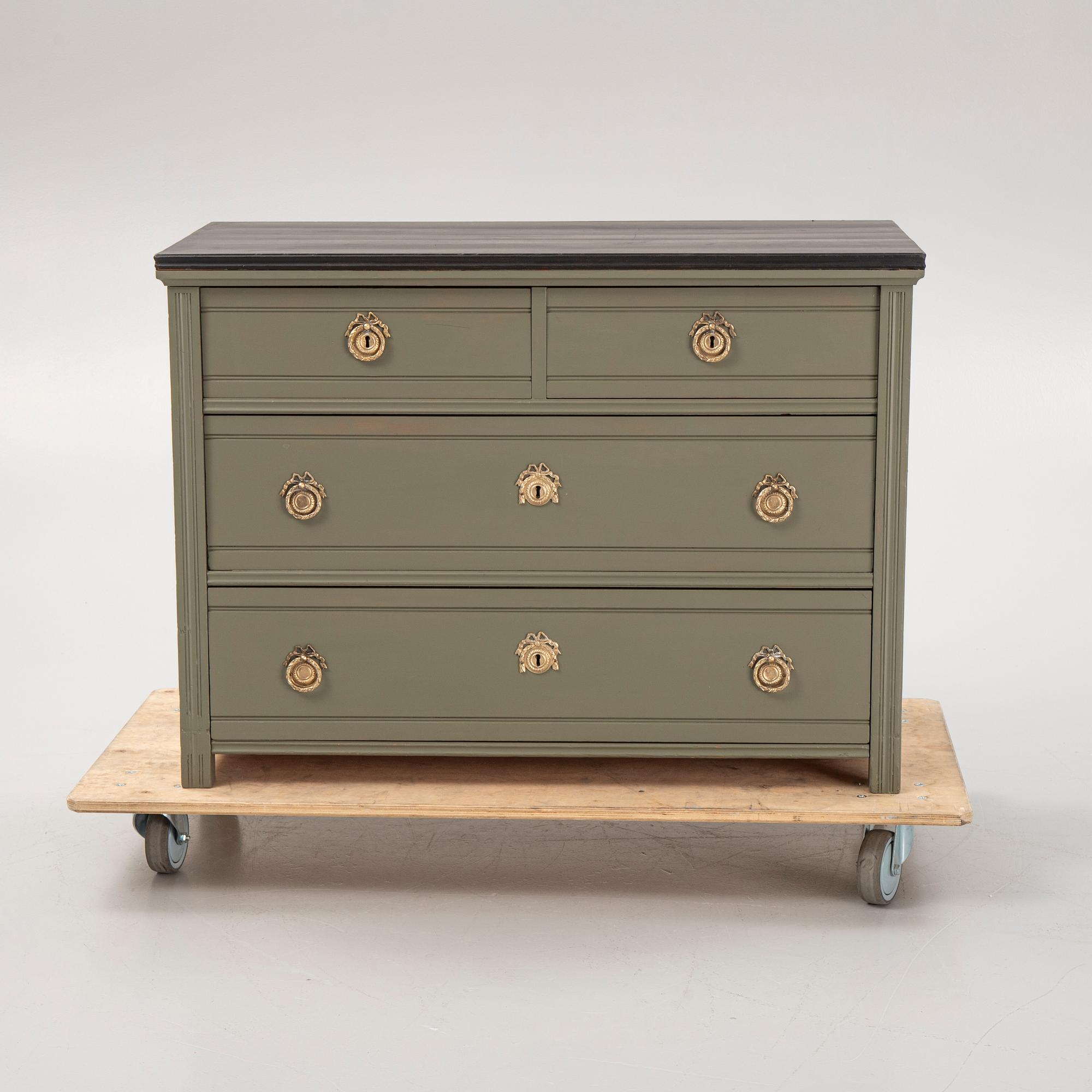 A Gustavian style chest of drawers, first half of the 20th Century.