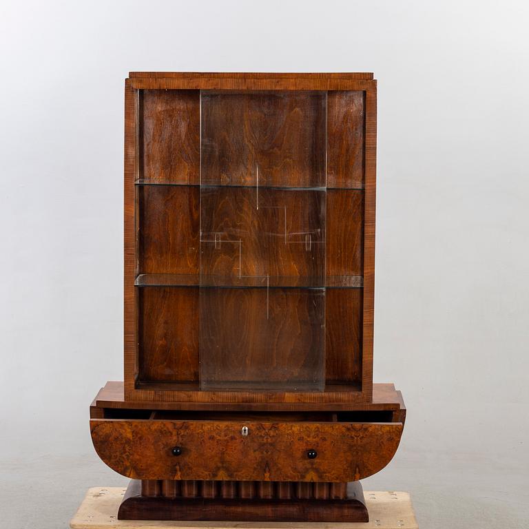 Vitrinskåp, art deco 1930-tal.