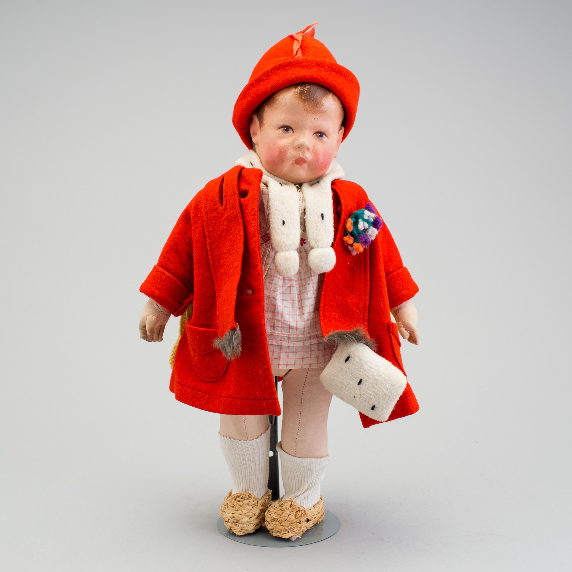 A Käthe Kruse girl doll, Germany, ca 1930.
