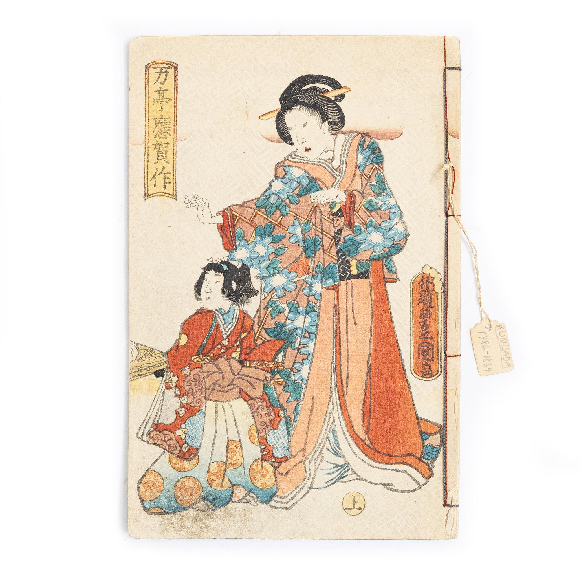 Utagawa Kunisada (Toyokuni III), Album with woodblock prints, 19th century.