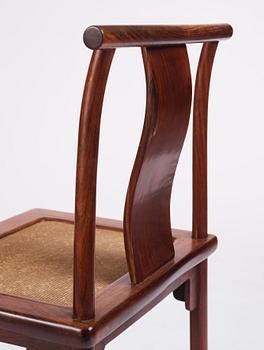 A Chinese hardwood chair, Qing dynasty (1644-1912).