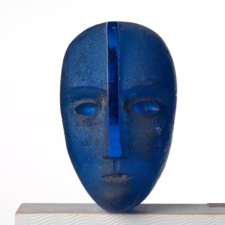Bertil Vallien, a unique sand cast glass sculpture, Kosta Boda, Sweden.