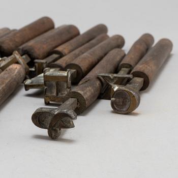 A set of 35 tools, 19th century.