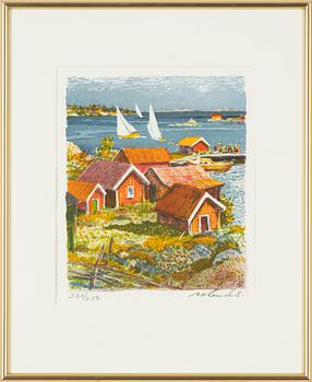 Roland Svensson, lithograph in colours, signed 300/350.